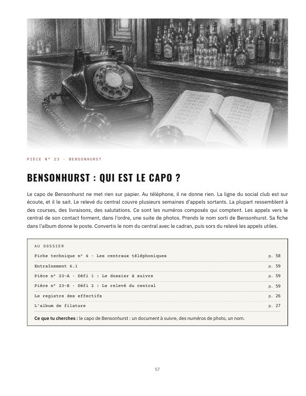 Page 57 : ouverture du chapitre sur Bensonhurst